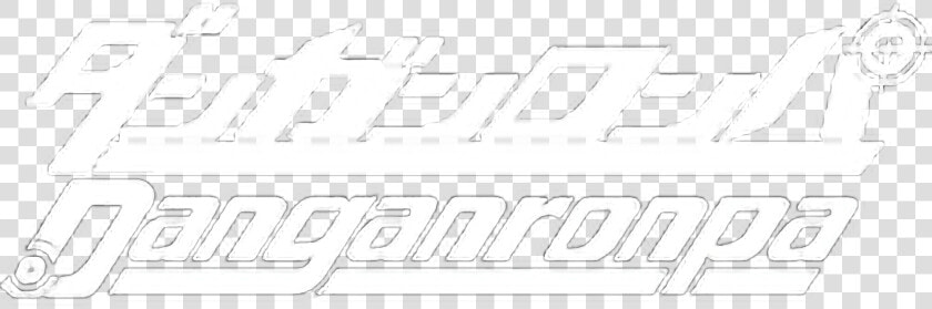  danganronpa  japanese  english  white  logo Made By   Danganronpa Title  HD Png DownloadTransparent PNG