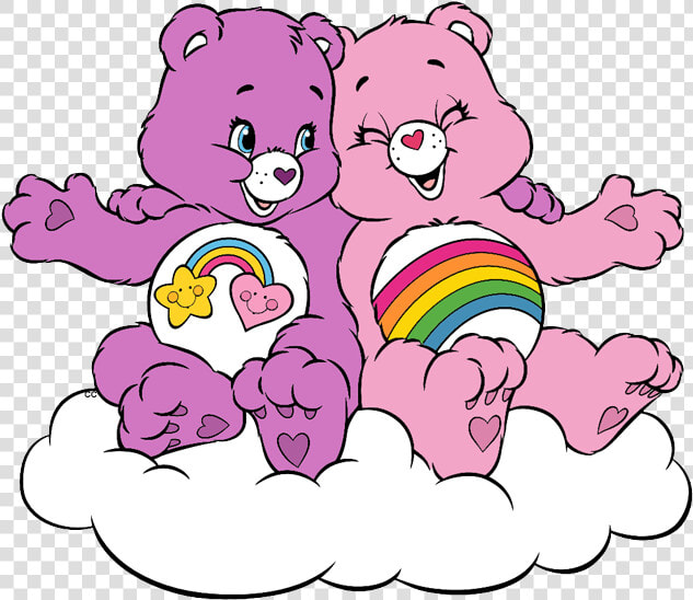 Care Bears And Cousins Clip Art Images   Pink And Purple Care Bear  HD Png DownloadTransparent PNG