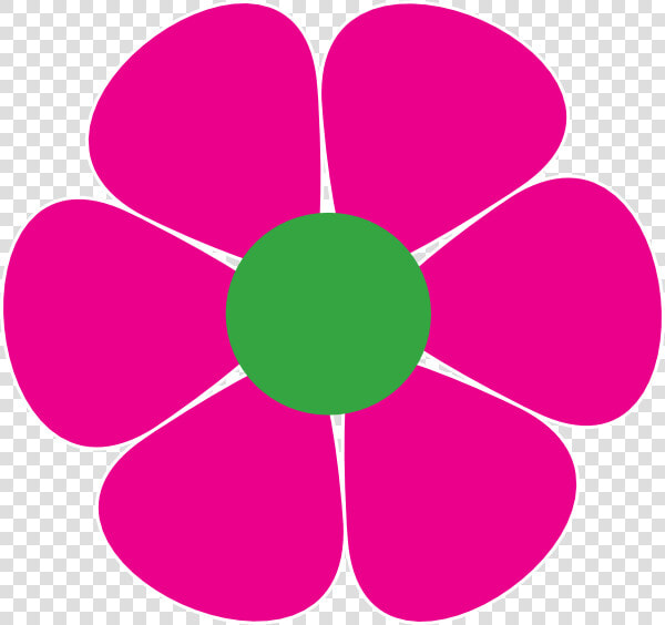 60s Clipart   Pink Vector Flower Png  Transparent PngTransparent PNG