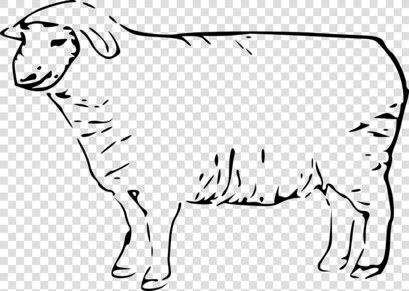 Art monochrome Photography carnivoran   Clip Art Sheep Black And White  HD Png DownloadTransparent PNG