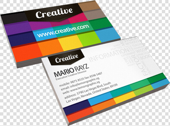 Tarjetas   Design Colorful Business Cards  HD Png DownloadTransparent PNG