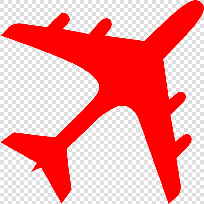 Airplane Silhouette Red   Airplane Silhouette  HD Png DownloadTransparent PNG