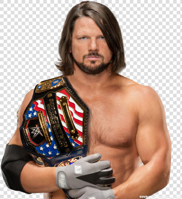 Chris Jericho Us Champion Png   Aj Styles Wwe Champion 2017 Png  Transparent PngTransparent PNG