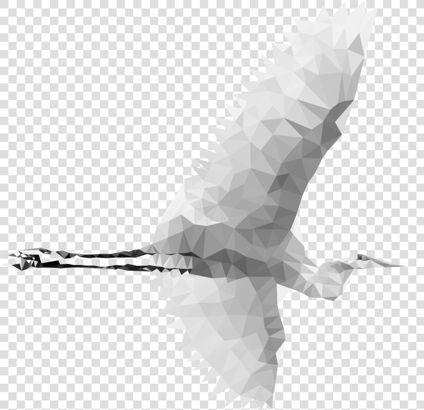 Siberian Crane Mosaic Transprent   Great Blue Heron  HD Png DownloadTransparent PNG