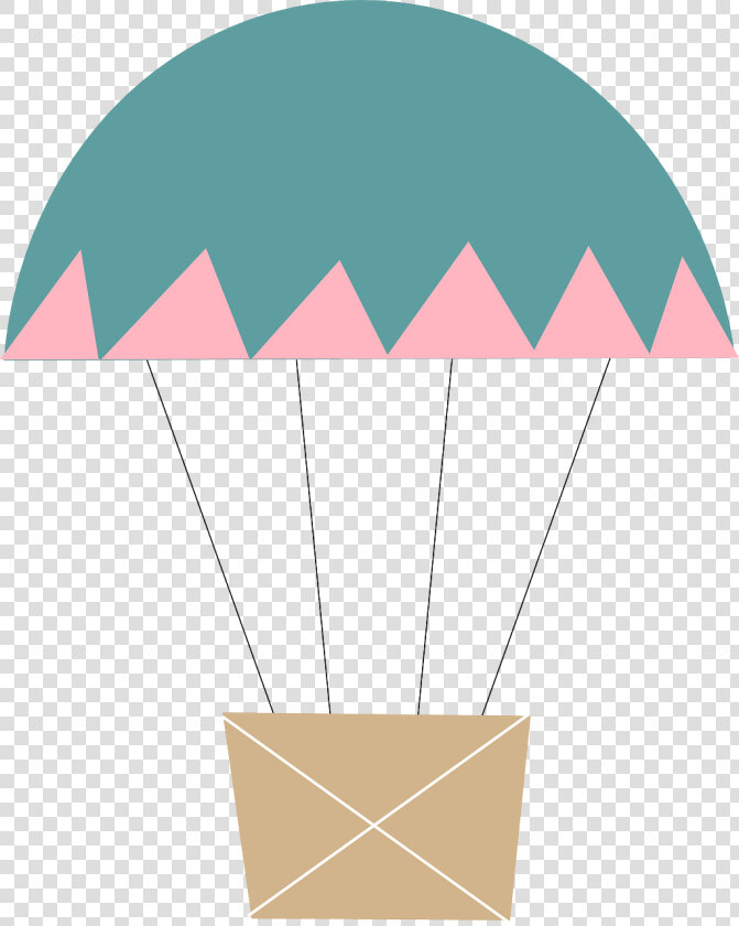 Transparent Parachute Clipart Png   Balon Udara Kartun Png  Png DownloadTransparent PNG