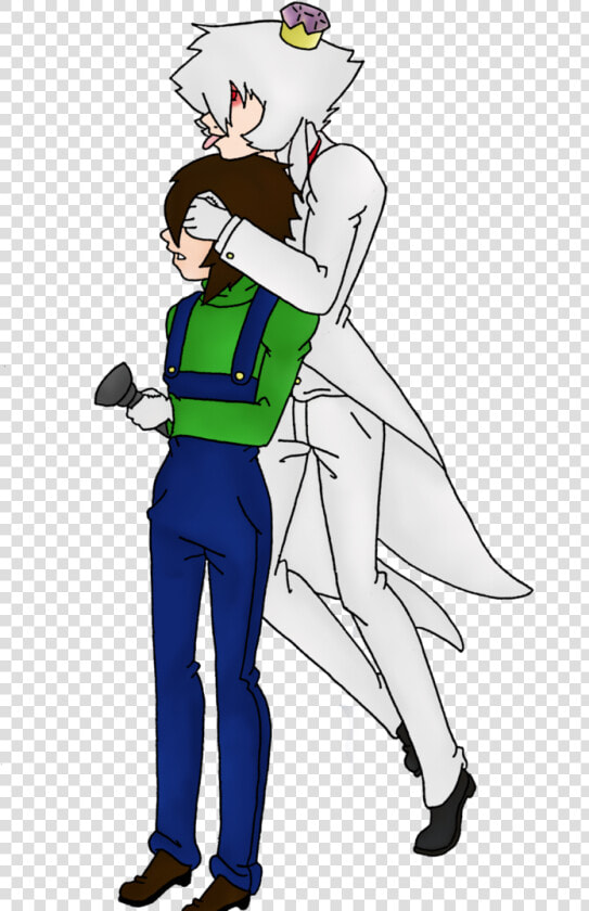 King Boo Le Dio Un Beso En La Cabeza A Luigi Lo Que   King Boo X Luugi  HD Png DownloadTransparent PNG