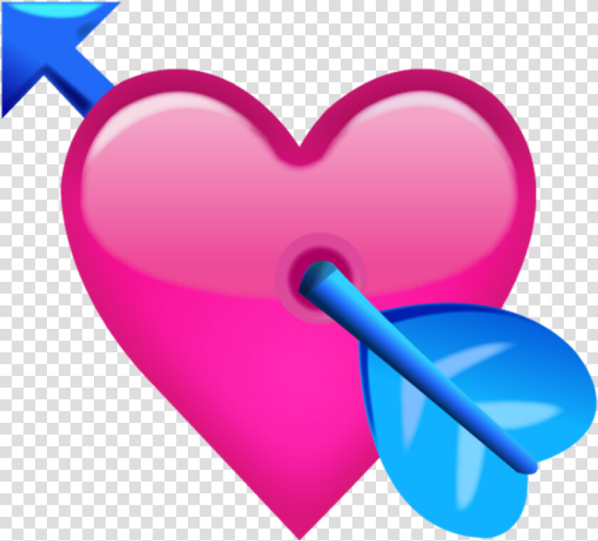 Pink Heart With Arrow Emoji   Heart With Arrow Emoji  HD Png DownloadTransparent PNG