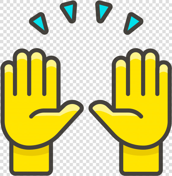 Transparent Football Emoji Png   Raising Hands Emoji Vector  Png DownloadTransparent PNG