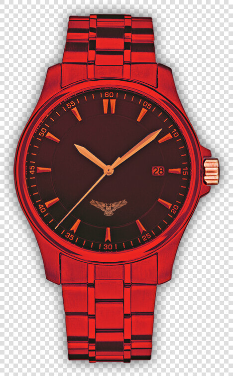 Capablanco Don Deagle Death Eagle Logo Emblem Red Gold   Analog Watch  HD Png DownloadTransparent PNG