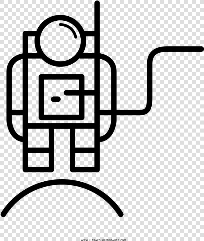 Spaceman Coloring Page Clipart   Png Download  Transparent PngTransparent PNG