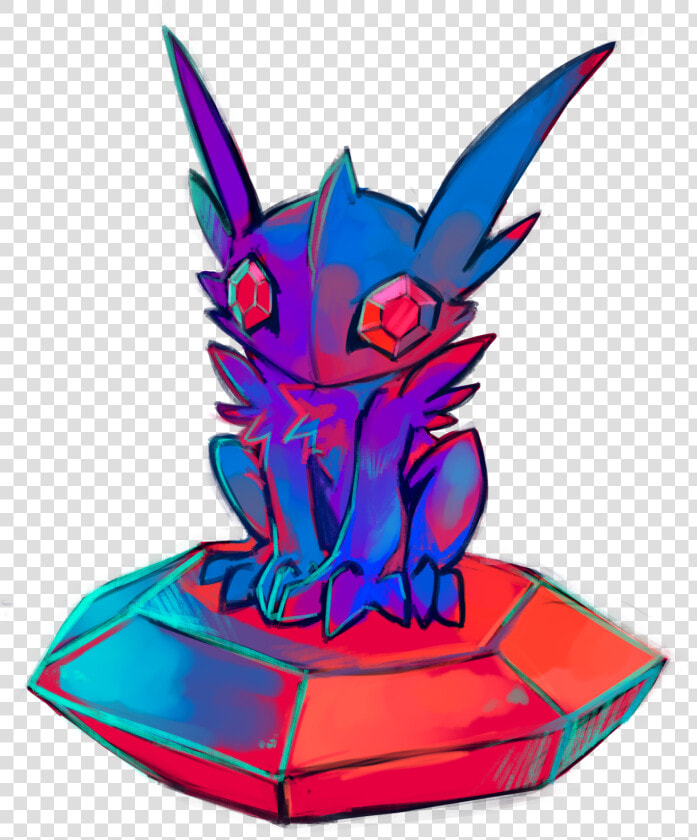 Cute Mega Sableye Art  HD Png DownloadTransparent PNG