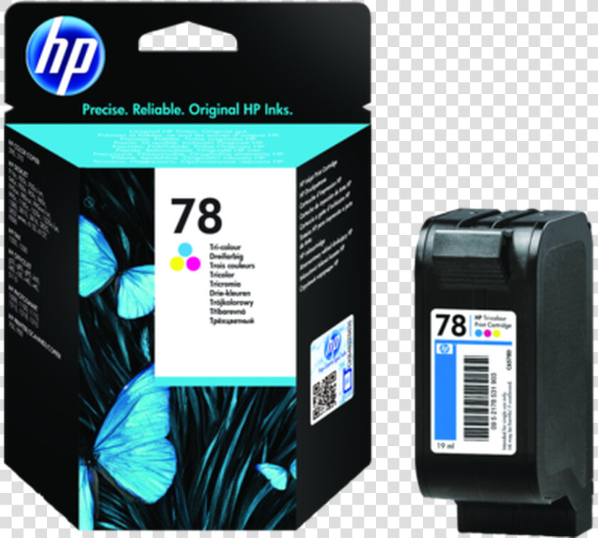 Hp 78 Tri color Inkjet Cartridge   Hp C6578d  HD Png DownloadTransparent PNG