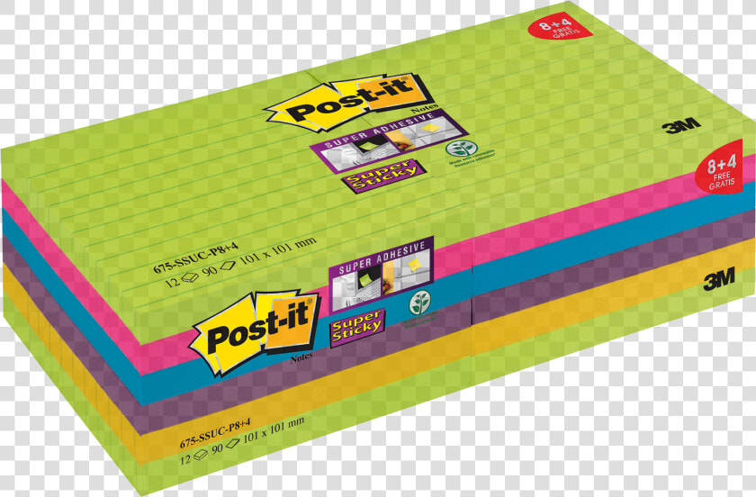 Post It Super Sticky Notes 101x101mm Prom Pack 8 Plus  HD Png DownloadTransparent PNG