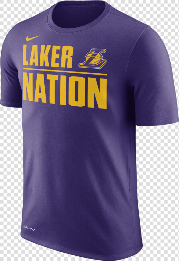 Nike Nba Los Angeles Lakers Dry Tee   Active Shirt  HD Png DownloadTransparent PNG