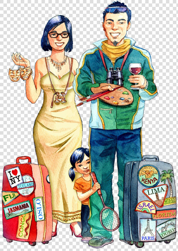 Hd Chinese Cartoon Free   Chinese Tourist Cartoon Png  Transparent PngTransparent PNG