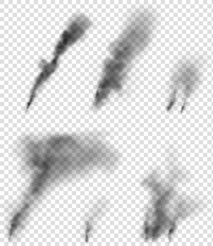 Clouds Smoke Plumes Collection   Monochrome  HD Png DownloadTransparent PNG