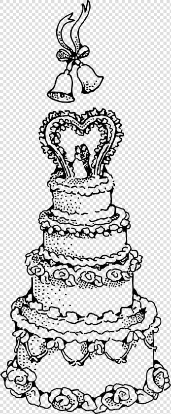 Wedding Cake Clip Arts   Wedding Cake Design Drawing  HD Png DownloadTransparent PNG