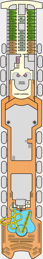 Deck Plan Carnival Ecstacy Ship  HD Png DownloadTransparent PNG