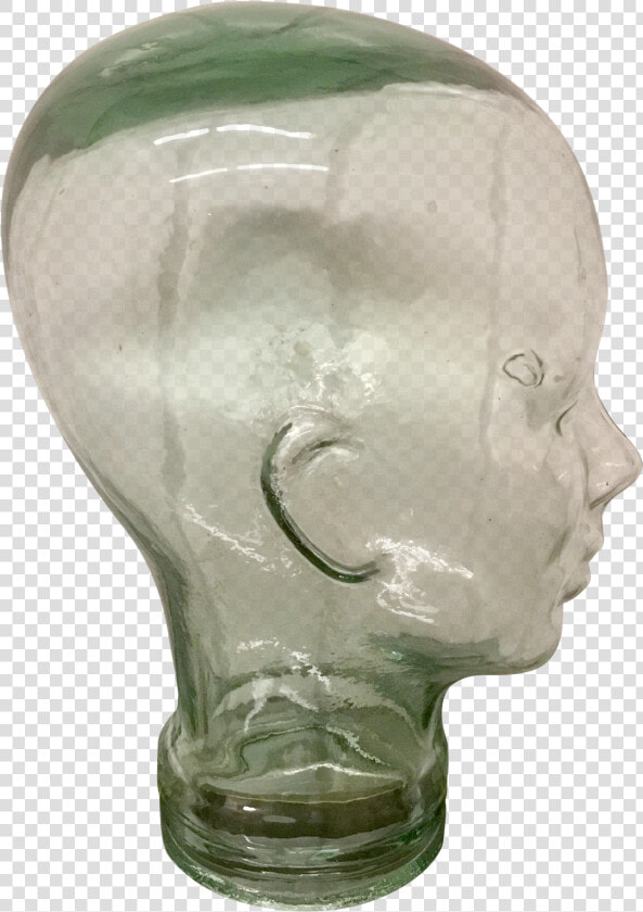 Mid Century Coke Bottle Green Glass Mannequin Head  HD Png DownloadTransparent PNG