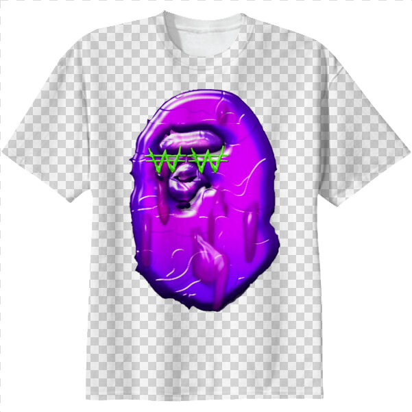 Shop Keith Ape X Bape Cotton T shirt By Twins12100   Bathing Ape Keith Ape  HD Png DownloadTransparent PNG