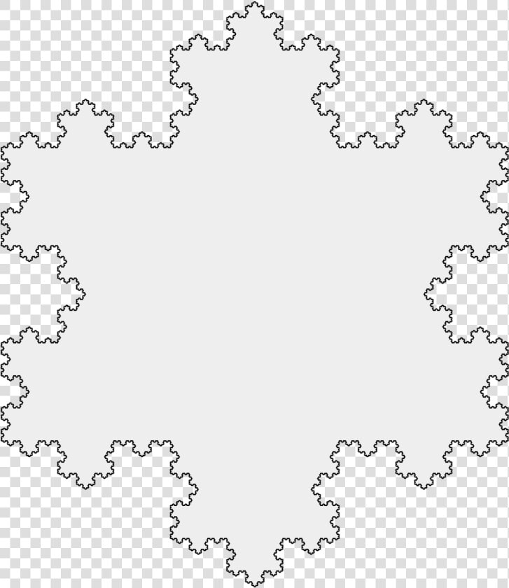 Koch Snowflake 4th Iteration   Koch Snowflake 6 Iterations  HD Png DownloadTransparent PNG