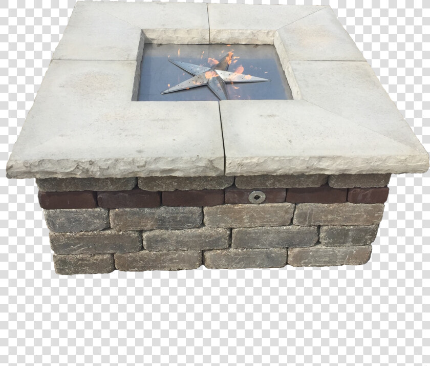 Square Fire Pit Kit Burner Techo Bloc Unilock   Fire Pit  HD Png DownloadTransparent PNG