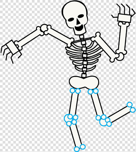 How To Draw Skeleton   Cartoon Transparent Background Skeleton  HD Png DownloadTransparent PNG