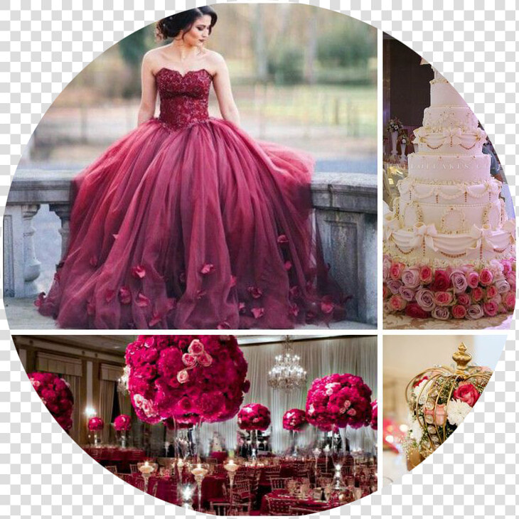 Quinceanera Themes Party   Sweet 16 Burgundy  HD Png DownloadTransparent PNG