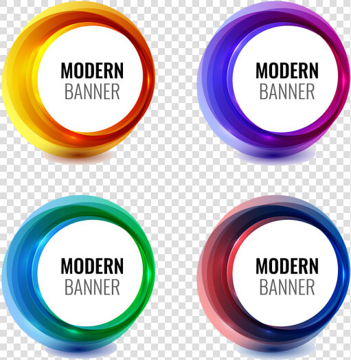 Modern Banner Png   Vector Image Abstract Modern Banner Collection  Transparent PngTransparent PNG