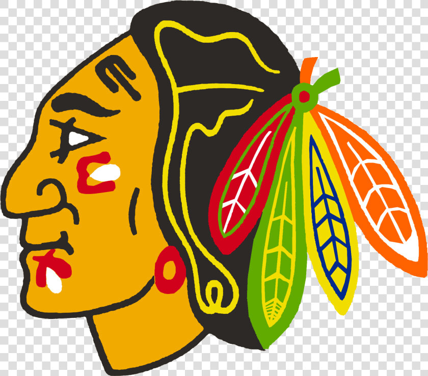 Transparent Native American Headdress Png   Logo Chicago Blackhawks  Png DownloadTransparent PNG