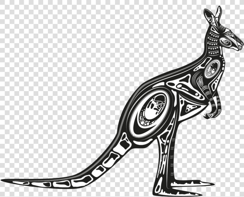 Transparent Kangaroo Clipart   Aboriginal Art Transparent Background  HD Png DownloadTransparent PNG