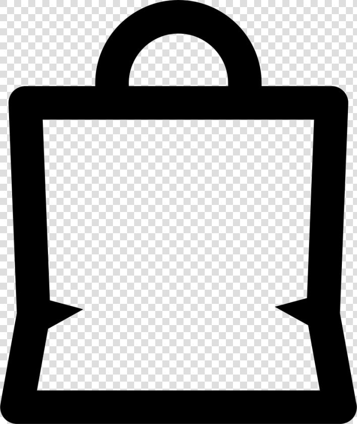 Paper Bag Commercial Tool Outline Symbol   Paper Bag Outline  HD Png DownloadTransparent PNG