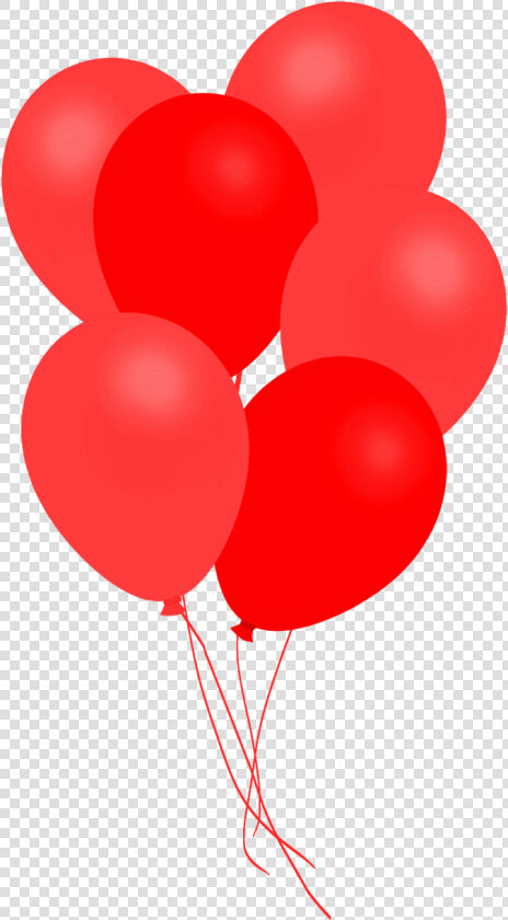 Bunch Of Red Balloons Clipart   Red Balloon Png  Transparent PngTransparent PNG