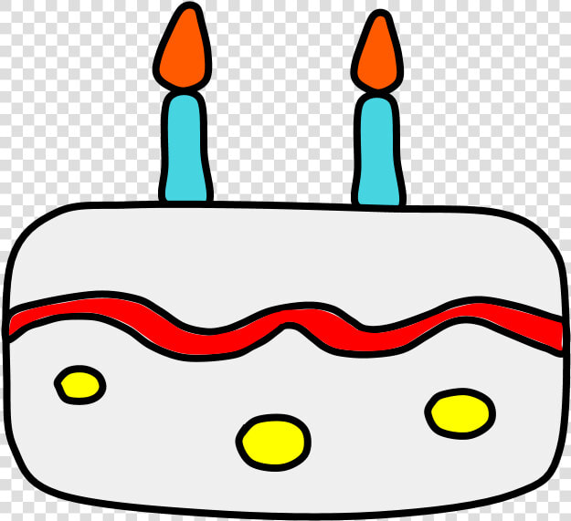 Birthday Cake  Vanilla  White Frosting  Candles  HD Png DownloadTransparent PNG