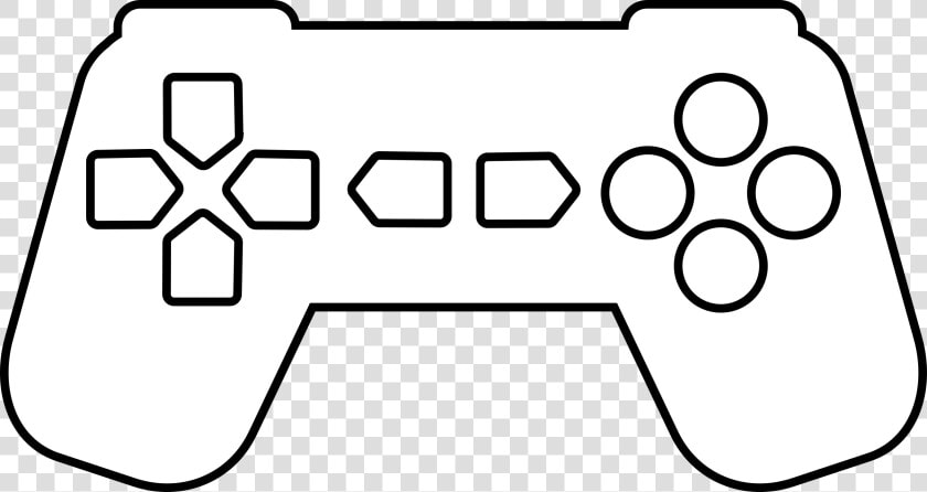 Transparent Game Controller Clip Art   Game Controller Outline Png Clipart  Png DownloadTransparent PNG