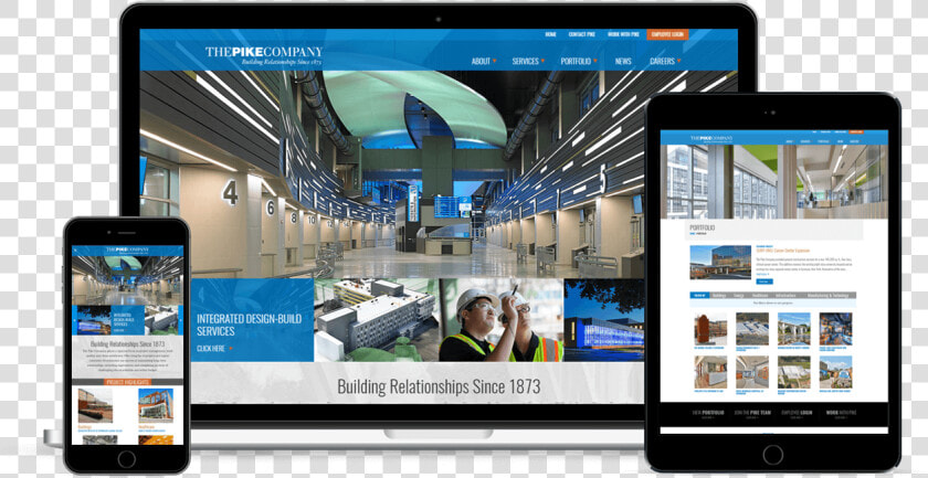 Pike Construction Website Design   Operating System  HD Png DownloadTransparent PNG