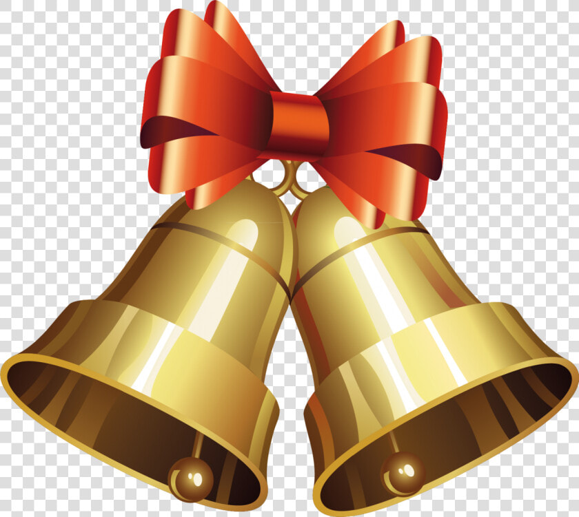 Golden Christmas Bells With Bow Png Image   Golden Bell Transparent Background  Png DownloadTransparent PNG