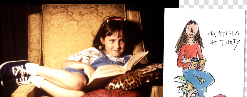 A Photo Of A Young Mara Wilson As Matilda In The Film   Matilda Roald Dahl  HD Png DownloadTransparent PNG