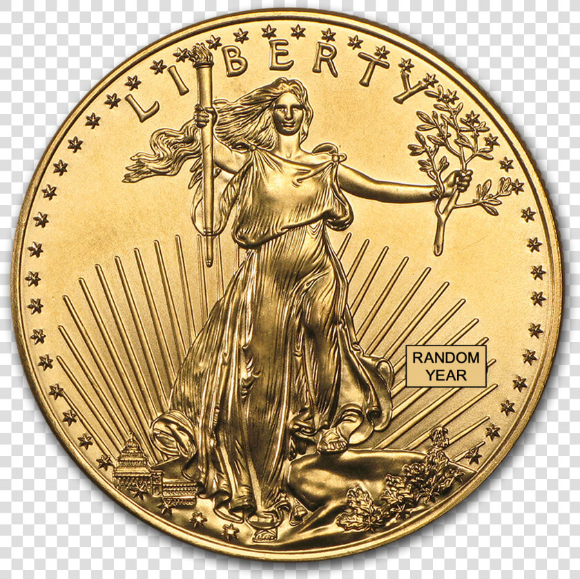 Buy 1 Oz Gold American Eagle Coin Online   American Eagle Gold Coin  HD Png DownloadTransparent PNG