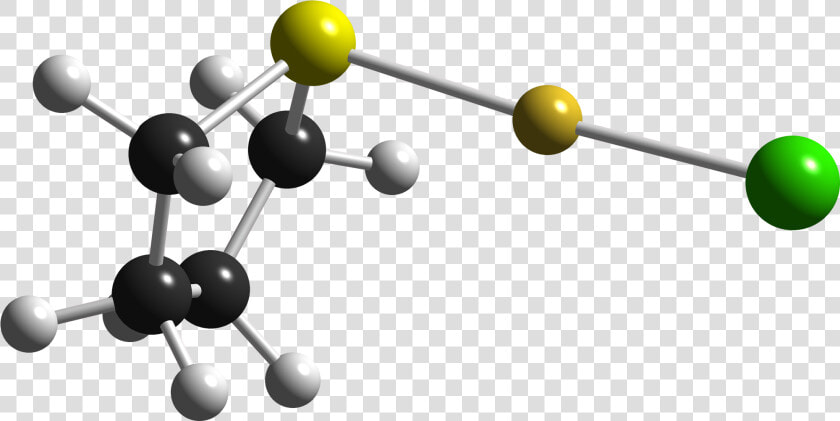 Chloro Gold i  From Xtal 1993 Cm 3d Balls   Tetrahydrothiophene  HD Png DownloadTransparent PNG