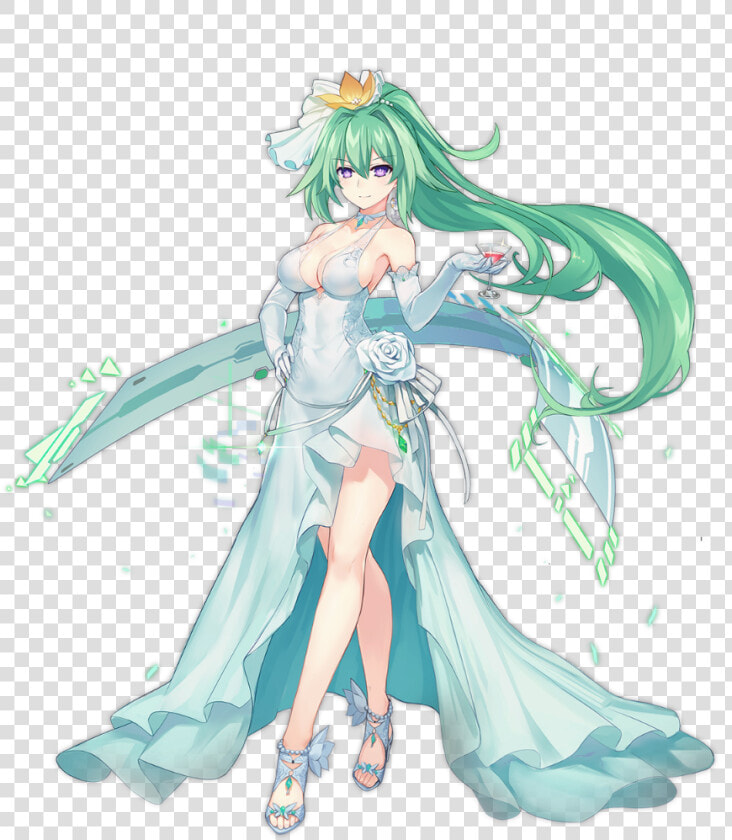 Download Azurlane green Heart Dress   Hyperdimension Neptunia Vert Azur Lane  HD Png DownloadTransparent PNG