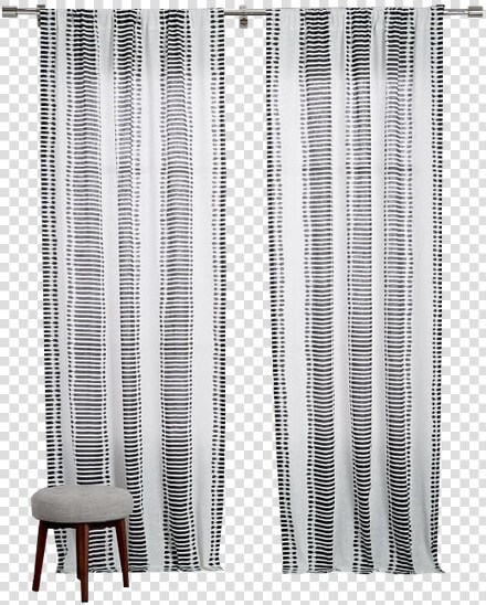 Striped Ikat Curtain Slate  HD Png DownloadTransparent PNG