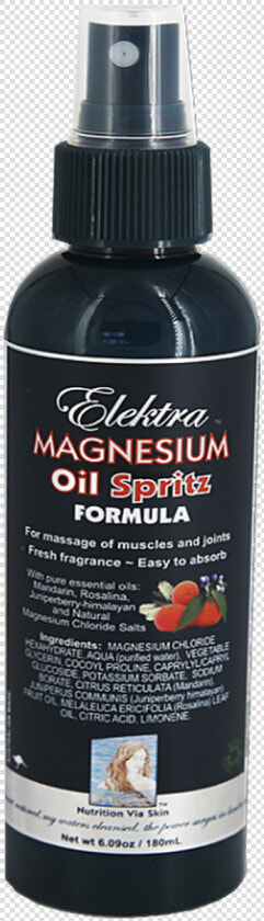 Elektra Magnesium Oil Spritz   Magnesium Oil  HD Png DownloadTransparent PNG