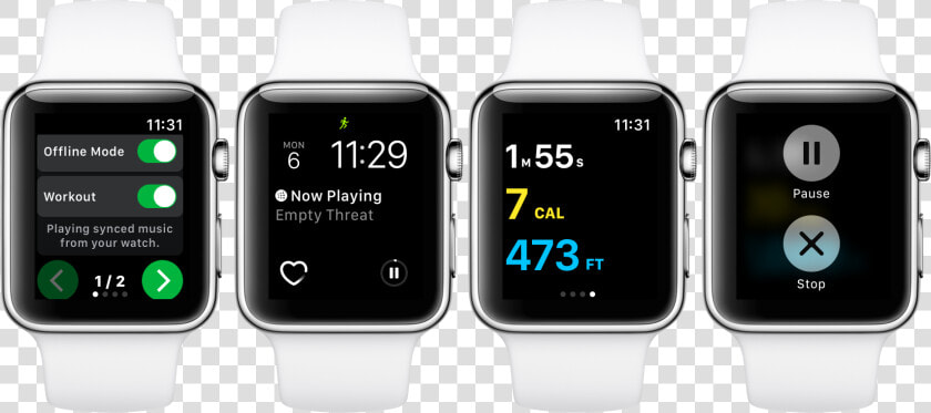 Spotty Spotify Workout Apple Watch   Apple Watch With Flashlight  HD Png DownloadTransparent PNG