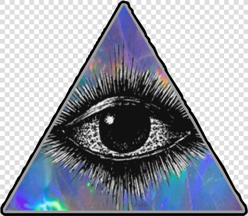  eye  illuminati  all Seeing Eye  third Eye  holographic   Third Eye Transparent Background  HD Png DownloadTransparent PNG