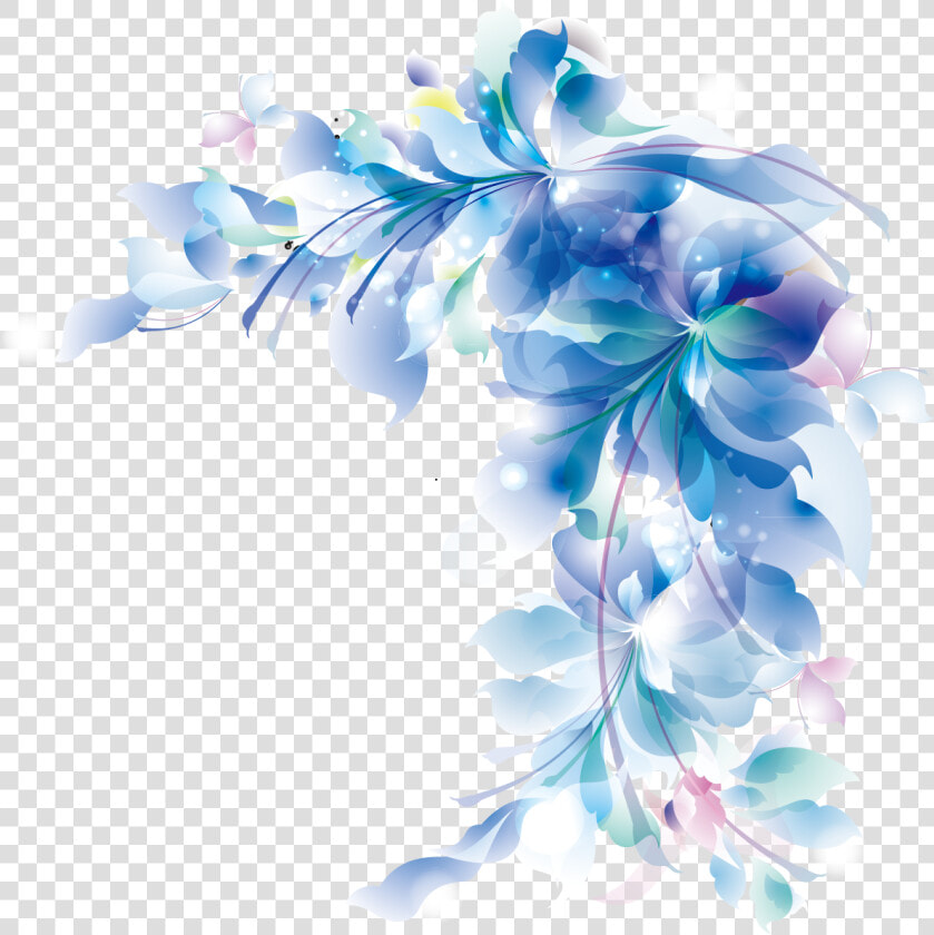 Floral Design Wild Iris Ridge Flower Blue   Blue Flower Border Png  Transparent PngTransparent PNG