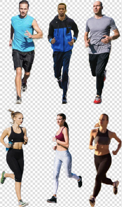 Cutout People Jogging Png  Transparent PngTransparent PNG