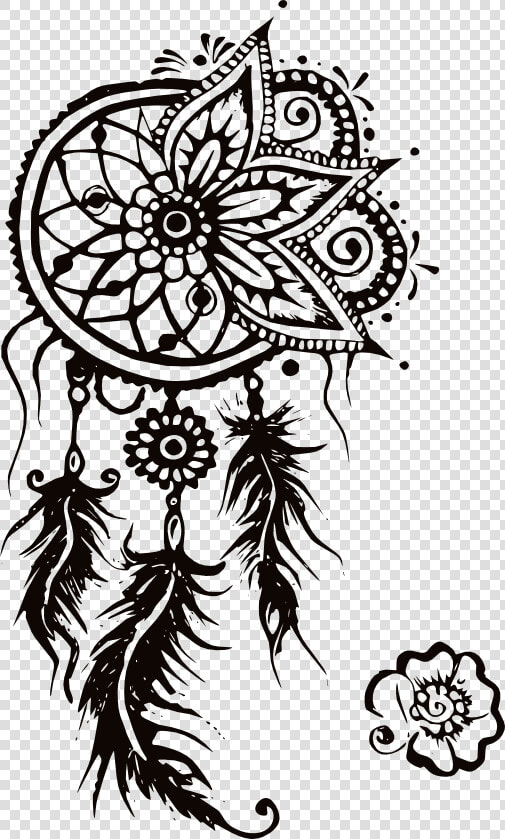 Henna Tattoo Design Dream Catcher Back  HD Png DownloadTransparent PNG