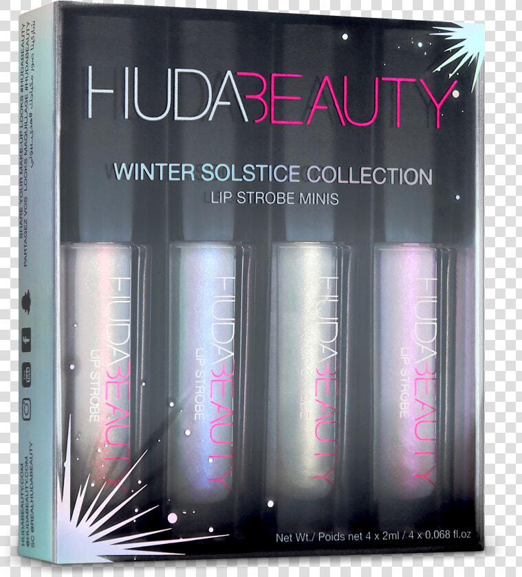 Winter Solstice Mini Lip Strobe Collection    Hi res   Huda Beauty Winter Solstice Collection  HD Png DownloadTransparent PNG