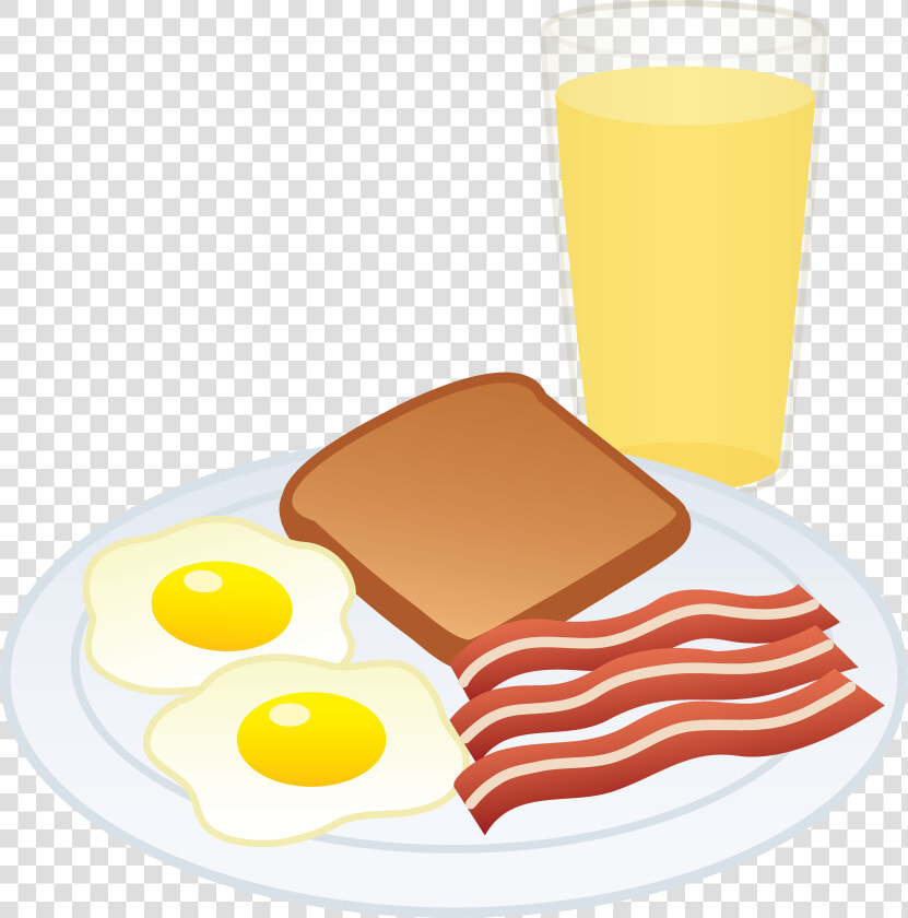 Eggs Bacon Toast And Juice   Eggs And Bacon Clipart  HD Png DownloadTransparent PNG